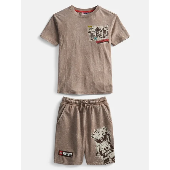 Graphic Tee and Short Set (2-Piece)