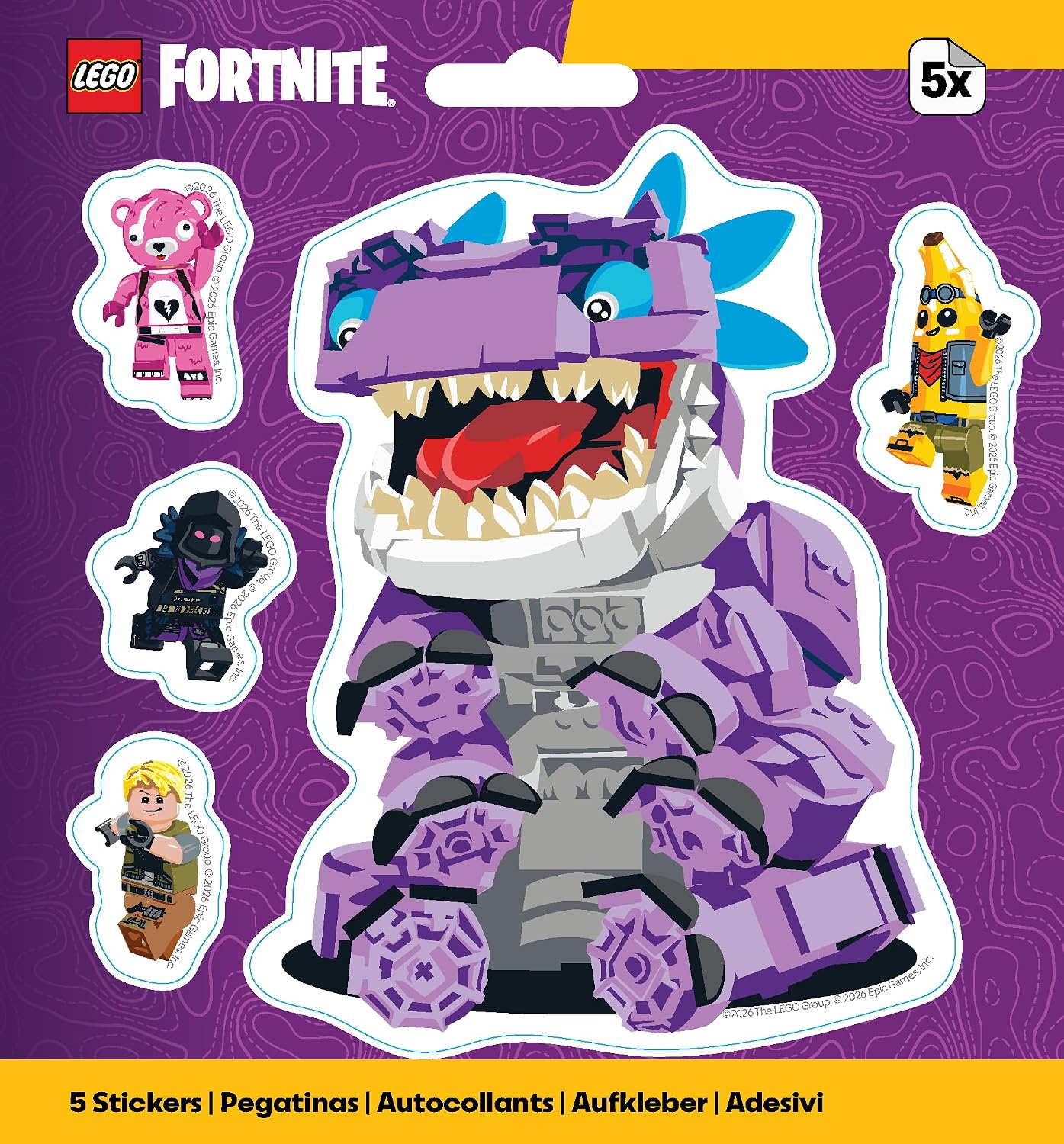 LEGO Fortnite Klombo sticker sheet
