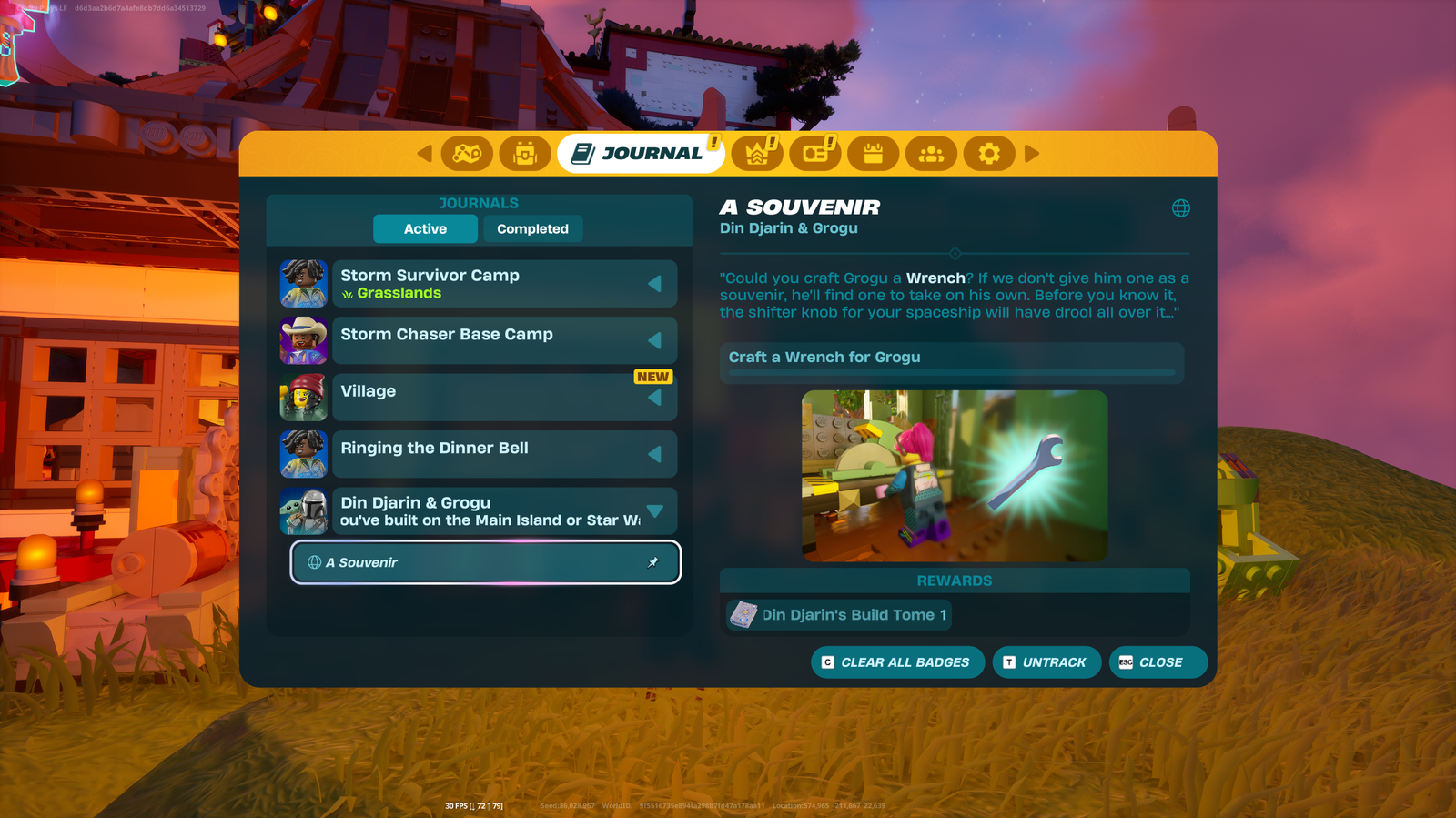 Journal #10: Craft a Wrench for Grogu