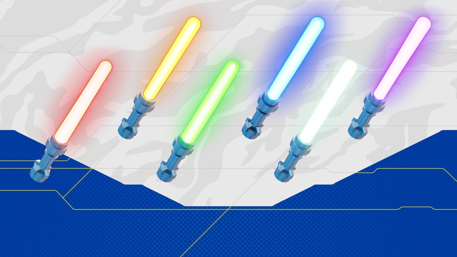 All six Lightsaber colors, official Star Wars Update lineup