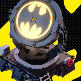 The Bat-Signal built in LEGO Fortnite Odyssey
